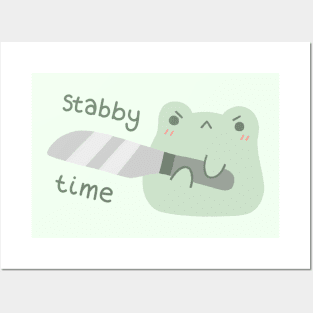 Stabby Time Frog Posters and Art